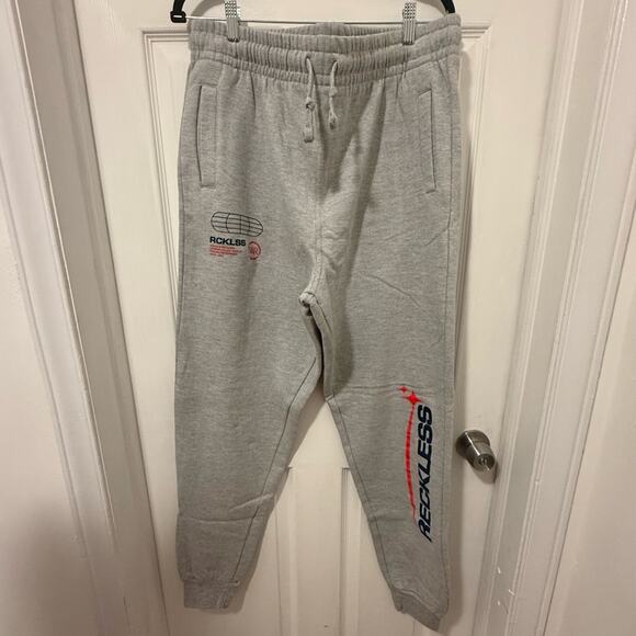 Young & Reckless Gray Jogger Sweatpants - Picture 1 of 6